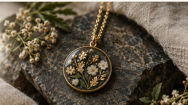 Custom keepsake jewelry by The Things We Gild
